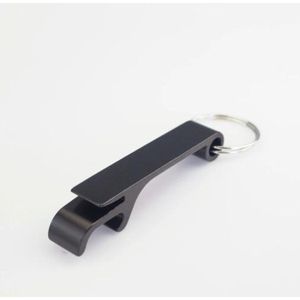 FSW-Products - Bier Sleutelhanger - Bieropener - Beer Opener - Flesopener - Keychain - Zwart - Sleutelhanger - Bevestigingsring