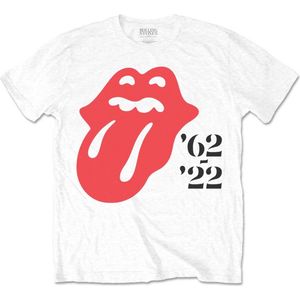 The Rolling Stones - Sixty '62 - '22 Heren T-shirt - XL - Wit