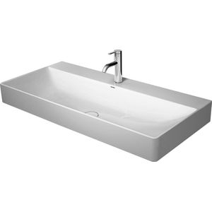 Duravit DuraSquare wastafel Geslepen 100x47cm WonderGliss wit 1 kraangat