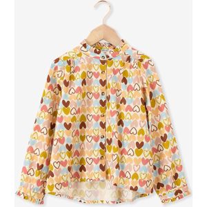 Sissy-Boy - Blouse met multicolour hartjesprint en ruffle details