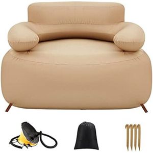 Opblaasbare Bank - Opblaasbare Sofa - Opblaasbare Zetel - Opblaasbaar Bankstel - Beige