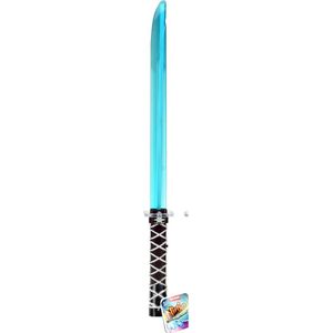 Lichtzwaard Ninja + licht en geluid 66 cm -lightsaber - incl batterijen - Blauw