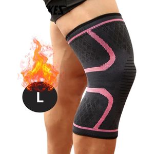 Nivard Kniebrace - Sportbrace Knie - Knee Sleeves - Knee Sleeves Powerlifting - Compressie Knie Brace - Knee Wraps - Knee Support - Dames - Heren - Comfortabel - Roze - Maat L