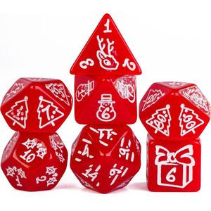 Genvi Kerstmis Series Dobbelstenen Rood