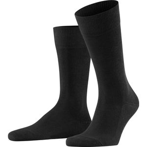 FALKE Family duurzaam katoen sokken heren zwart - Matt 47-50