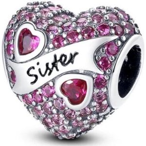 Sister Bedel - Voor Bedelarmband - Sterling Zilver - RomyStones