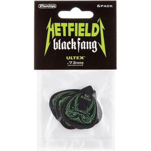 Jim Dunlop - James Hetfield - Plectrum - Black Fang - 0.73 mm - 6-pack