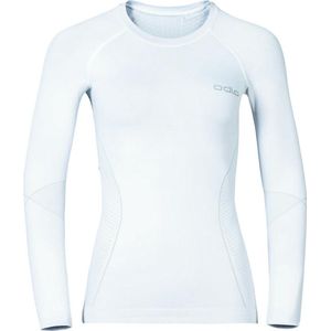 Odlo - Performance Warm Sports Underwear Longsleeve - Wit Ondershirt Dames - XL - Wit