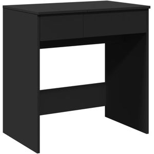 vidaXL Kaptafel met spiegel 73x46,5x120 cm zwart - Kaptafel - Kaptafels - Make-uptafel - Make-up Tafel