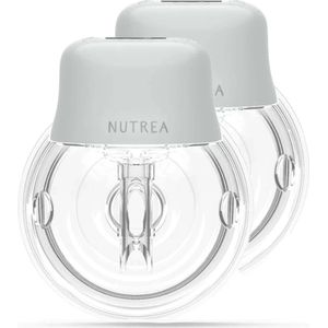 Nutrea EasyFlow 2 Stuks – Elektrische Draadloze Borstkolf 24 mm – Handsfree Borstkolf – Oplaadbare Accu – Snelheid Aanpasbaar