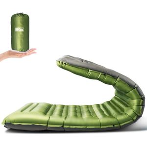 Camping isomat, extra dikke isomat, zelfopblazend, 10 cm opblaasbaar luchtmatras, camping, slaapmat voor buiten, ultralicht, vochtbestendig, waterdicht en antislip