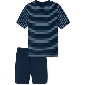 Schiesser pyjama kort Heren Shortama - admiral - Maat 4XL