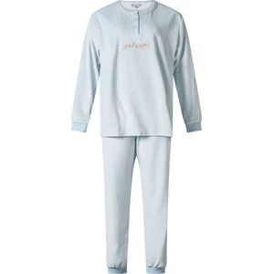 Cocodream velours dames pyjama - lichtblauw - maat XL