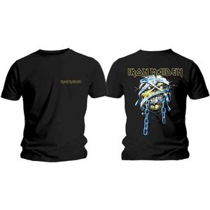 Iron Maiden - Powerslave Head & Logo Heren T-shirt - XXL - Zwart