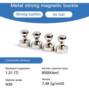 26 stuks neodymium magneten, extra sterk, magneten voor magneetbord, verpakt met opbergdoos voor magneetbord, kegelmagneet, whiteboard-koelkast.