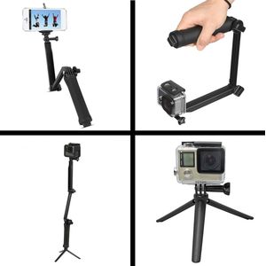 Peachy Vouwbare Grip 3-in-1 Selfie Stick Tripod Camerahouder Monopod Steadycam - GoPro DLSR
