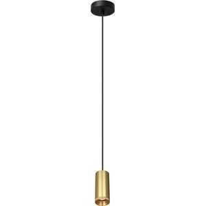 Hanglamp Milano 150 Mat Goud - hoogte 15cm - excl. 1x GU10 lichtbron - IP20 - Dimbaar > lampen hang goud | hanglamp goud | hanglamp eetkamer goud | hanglamp keuken goud | sfeer lamp goud | design lamp goud | lamp modern goud | koker goud