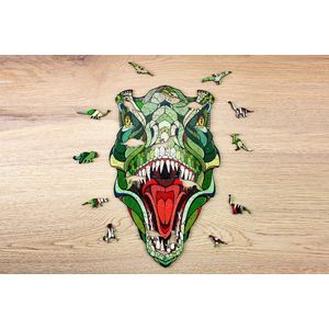 Eco Wood Art - Houten Legpuzzel - T-Rex - 218 - 40x24,4x0,5cm - Kartonbox