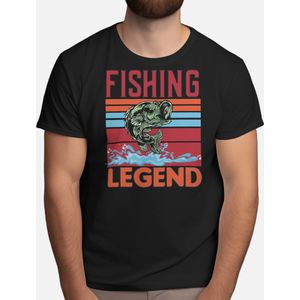 Fishing legend - T Shirt - Fishing - Gift - Cadeau - Angling - Fisherman - CatchOfTheDay - Vissen - Hengelsport - Visser - VangstVanDeDag - Vliegvissen