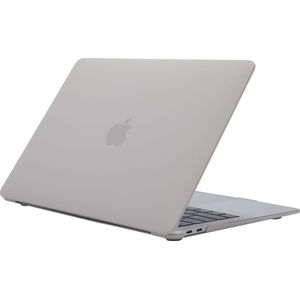 Mobigear Laptophoes geschikt voor Apple MacBook Pro 16 Inch (2019-2020) Hoes Hardshell Laptopcover MacBook Case | Mobigear Cream Matte - Rock Grey - Model A2141 | Grijs