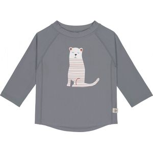 Lässig - UV-Shirt met lange mouwen voor kinderen- Tijger - Grijs - maat 62-68cm