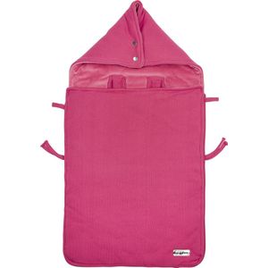 Meyco voetenzak Knit basic - bright pink