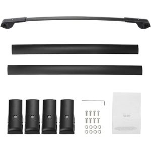 Dakdragerdwarsstang, geschikt voor Subaru Forester 2014-2022, met verhoogde zijrails, 91kg draagvermogen, aluminium dwarsstang met sloten, voor dakdragers, bagage