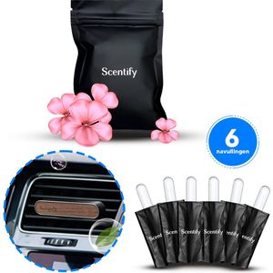 Scentify® Auto Parfum Navullingen – Set Van 6 Luxe Geuren – Auto Geur – Auto Parfum – Auto Geurverfrisser – Auto Luchtverfrisser