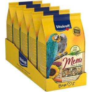 VITAKRAFT Compleet Voedselmenu voor Papegaaien - 5x900g