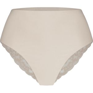 Ten Cate Secrets Brazilian High Waist - Invisible - Kanten dames taille brazilian slip - Schijnt niet door - S - Creme