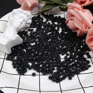 580 stuks, 4 mm, zwart, natuurlijke lavasteen, ronde chakraparels, voor het maken van sieraden, accessoires, vrije tijd, knutselen, bedels