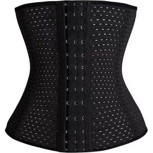 Vrouwen Taille Trainer - korset maat L - ZWART- Slanke taille - lichaamscorrectie korset - Waist Shaper - - Afvallen- Afslanken - Sexy figuur - Corsage - Korsetten