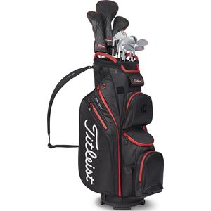 Titleist Cart 14 StaDry Waterproof Cartbag, zwart/rood