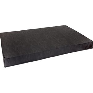 snObbs Texas Dark Grey hondenmatras eco leder (90x60)cm