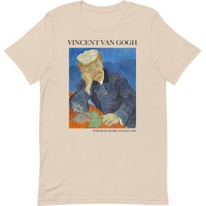 Vincent van Gogh 'Portret van Dr. Gachet' (""Portrait of Dr. Gachet"") Beroemd Schilderij T-Shirt | Unisex Klassiek Kunst T-shirt | Soft Cream | XS