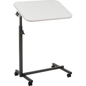 Bedtafel met wieltjes - Bedleestafel - Laptoptafel - Bijzettafel - Grijs