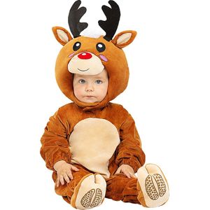 FUNIDELIA Rendier kostuum voor baby - 12-24 mnd (81-92 cm) - Bruin