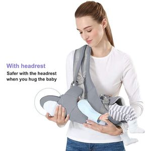 Babydrager voor pasgeborenen, ergonomische buikdrager, rugdrager, licht ademend 0 to 48 Months