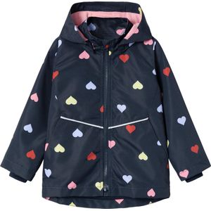 NAME IT NMFMAXI JACKET HEART Meisjes Jas - Dark Sapphire - Maat 92