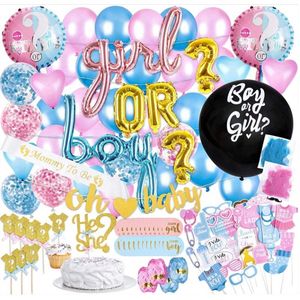Ballonnenboog Huwelijk Verjaardag - Ballonboom Pilaar - Ballonnen Boog Bruiloft decoratie - Kant en Klare Set Inclusief Pomp - Gender Reveal Party