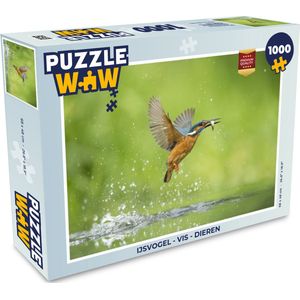 Puzzel IJsvogel - Vis - Dieren - Legpuzzel - Puzzel 1000 stukjes volwassenen
