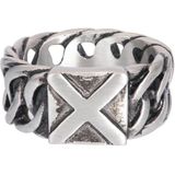 iXXXi-Men-Hummer-Zilver Mat-Heren-Ring (sieraad)-22mm