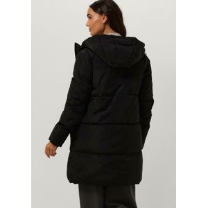 Notre-V Puffer Coat Midi Jassen Dames - Winterjas - Zwart - Maat XL