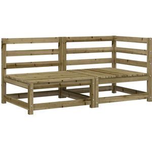 vidaXL - Tuinbank - 2-zits - geïmpregneerd - grenenhout