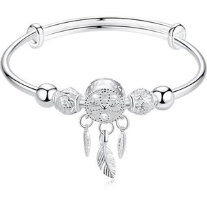 N3 Collecties 925 sterling zilveren Veer Holle Bal Armbanden voor Dames