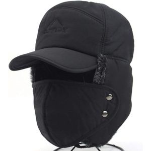 Heren Winter Aviator Hoed Trapper Hoed Winddicht Warme Winterhoed met Oorkleppen Mannen Baseball Cap Bomberhoed Russische Hoed voor Snowboarden Schaatsen Fietsen