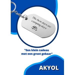 Akyol - Camperen sleutelhanger - Camper speelgoed - Kamperen - Vakantie - Camping - Zomervakantie - Sleutelhanger