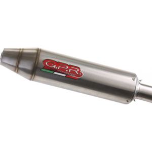 Gpr Exhaust Systems Deeptone Atv Grizzly 700 07-12 Gehomologeerde Slip On Uitlaatdemper Zilver Homologated