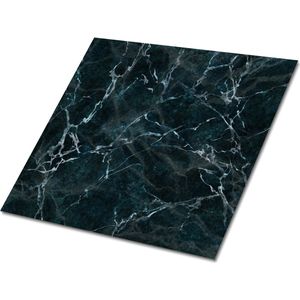 Tulup PVC Tegels - Imitatiemarmer Vinyl Tegels - 30 cm x 30 cm - Groente Zelfklevende Vinyltegels - Set van 9 - Zelfklevende PVC Tegels - Marmer Plaktegels - Vloer Tegels PVC - Plaktegels keuken en Badkamer