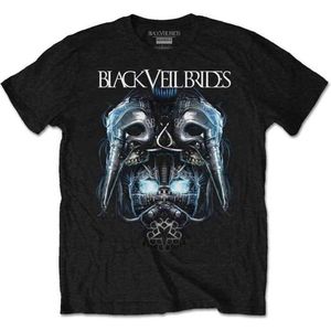 Black Veil Brides - Metal Mask Heren T-shirt - L - Zwart